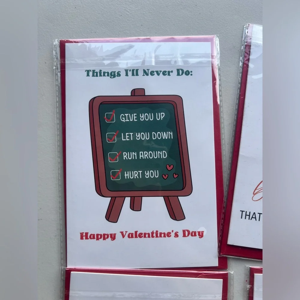Valentine's Day Greeting Card Set